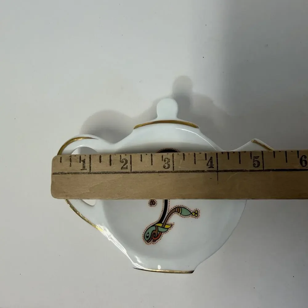 Royal Tara Book Of Kells Fine Bone China Tea Bag Holder Ireland Abstract